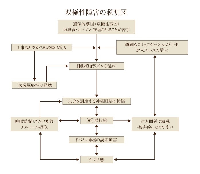 双極性障害の説明図